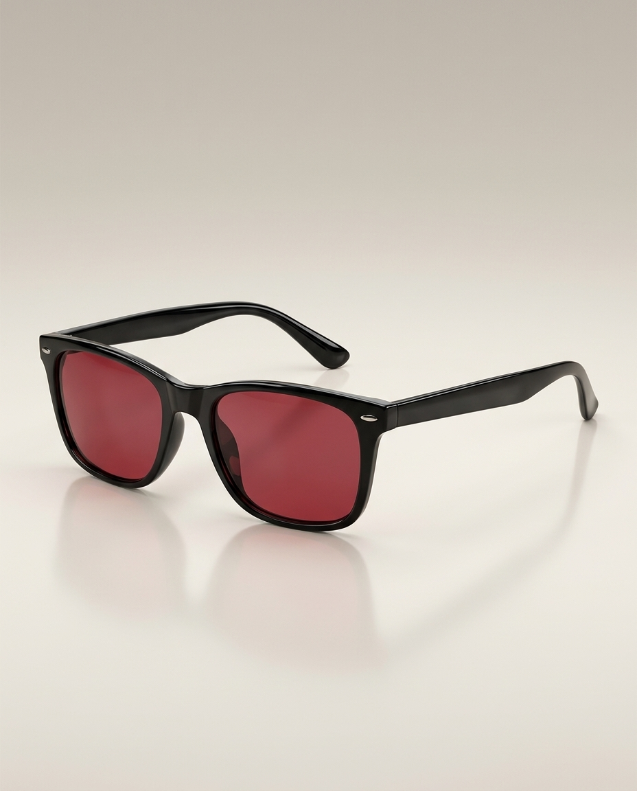 Rouza Glow black frame red lens